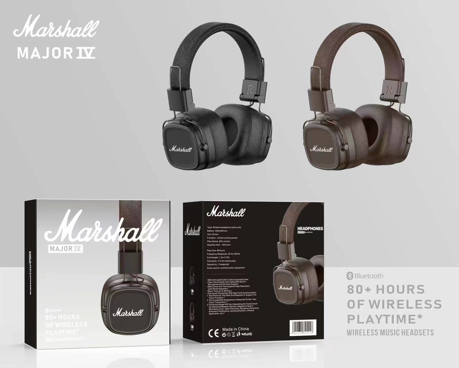 Marshal Major IV 80+ Hours of Wireless Playtime